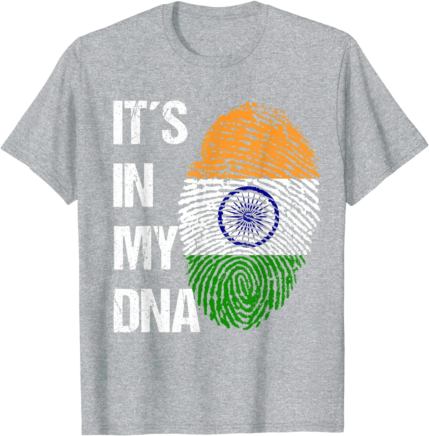 Indian Flag DNA - Fingerprint - India T-Shirt