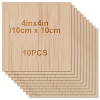 10/20/40pcs Balsa Wood Plank Plywood 100 x 100 x 2mm Plywood Board, Balsa Basswood Craft Plywood, Laser Project Wood