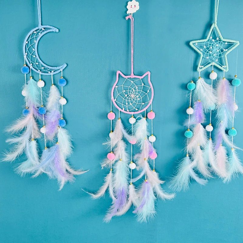 Hanging Drop Feathers Dream Catcher Hangings Fresh Ornaments Car Gifts Vintage Home Decorations