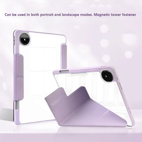 

Y-Folding Leather Case For OPPO Pad 5 12.1 inch 2025 4 Pro 13.2 3 Pro 12.1 SE 11 Air2 Neo 11.4 Air 10.36 Pad 3 2 With Pen Slot