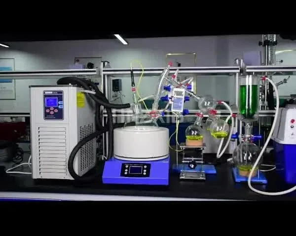 2L Short Path Distillation Kit with Cooling Chiller, Heating Mantle, Vacuum Pump