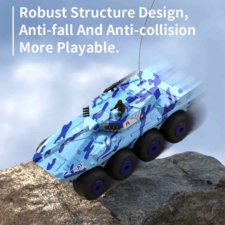 1/32 RC Serbatoio 4CH 2.4G Veicoli per auto telecomandati Radiocontrollato Crawler elettronico Carro armato militare WW2 Giocattoli per ragazzi Regalo