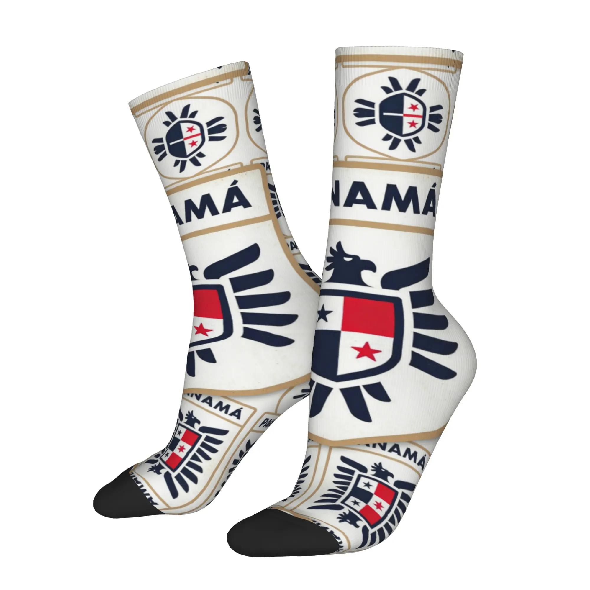 Happy Funny Panama Retro Harajuku  Hip Hop Novelty Seamless Sock Match Day Essentials