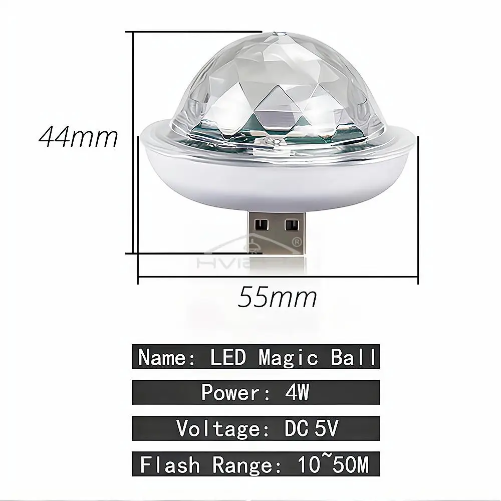 USB Ánh Sáng Môi Trường Xung Quanh DJ RGB Mini Nhiều Màu Sắc Âm Nhạc Âm Thanh Ánh Sáng USB-C Giao Diện Apple Giao Diện Ngày Lễ Đảng Karaoke Bầu Không Khí Đèn