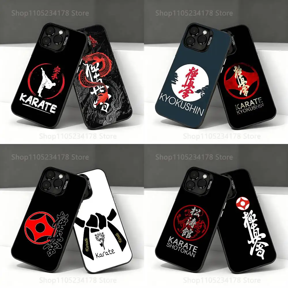 

Kyokushin Karate Symbol Phone Case For iPhone 17,16,15,14,13,12,11,Pro,Max,Plus,E,Air,Mini Black Tpu IMD Cover