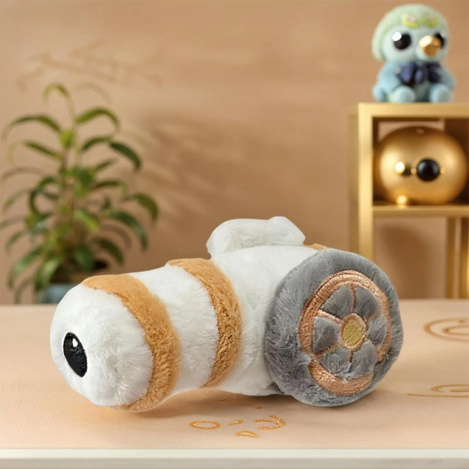 Bracelet à claquettes pour enfants, Simulation de canon en peluche, jouet créatif, poupée en peluche pour chambre à coucher, salon, dortoir de fête