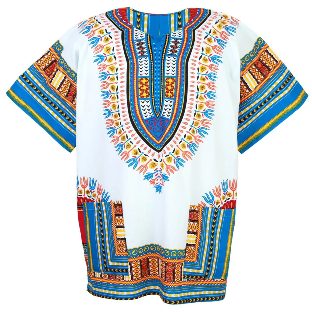 New Traditional Men\'s Summer African Culture Short Sleeve T-shirt Comfortable Extra Large Top