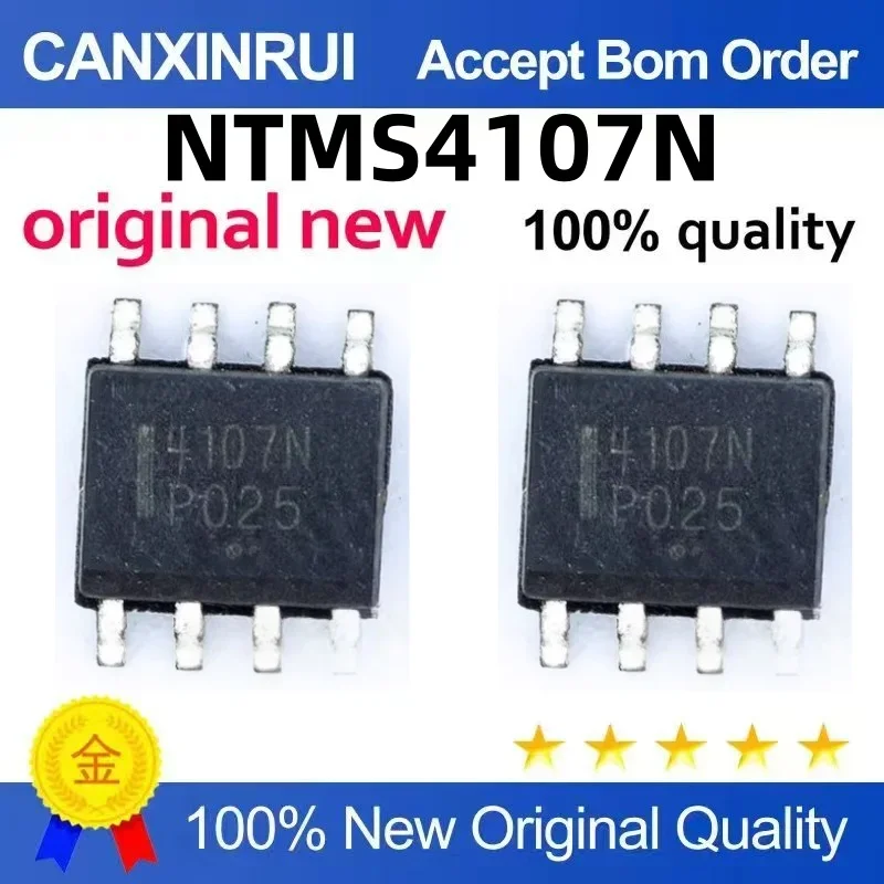 (5-100 pieces) New SMT NTMS4107N 4107N NTMS4107NR2G SOP8 power management chip