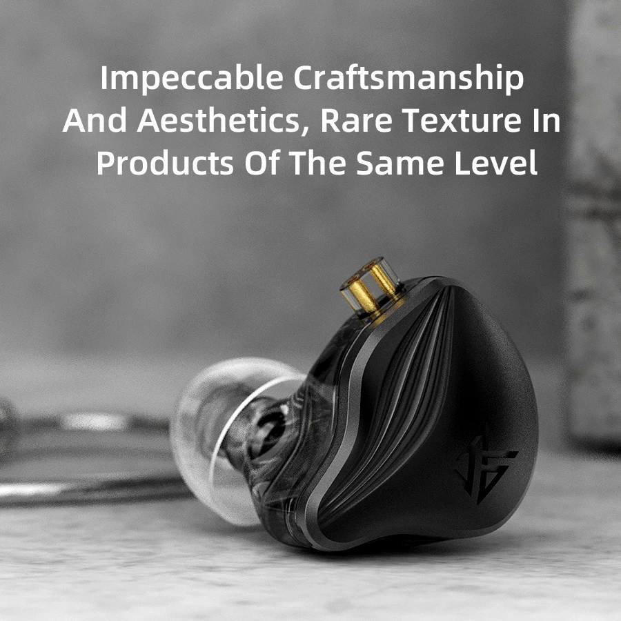 KZ ZEX-auriculares metálicos con cable, audífonos electrostáticos y dinámicos, HIFI estéreo, graves, música, Monitor de juego, con micrófono