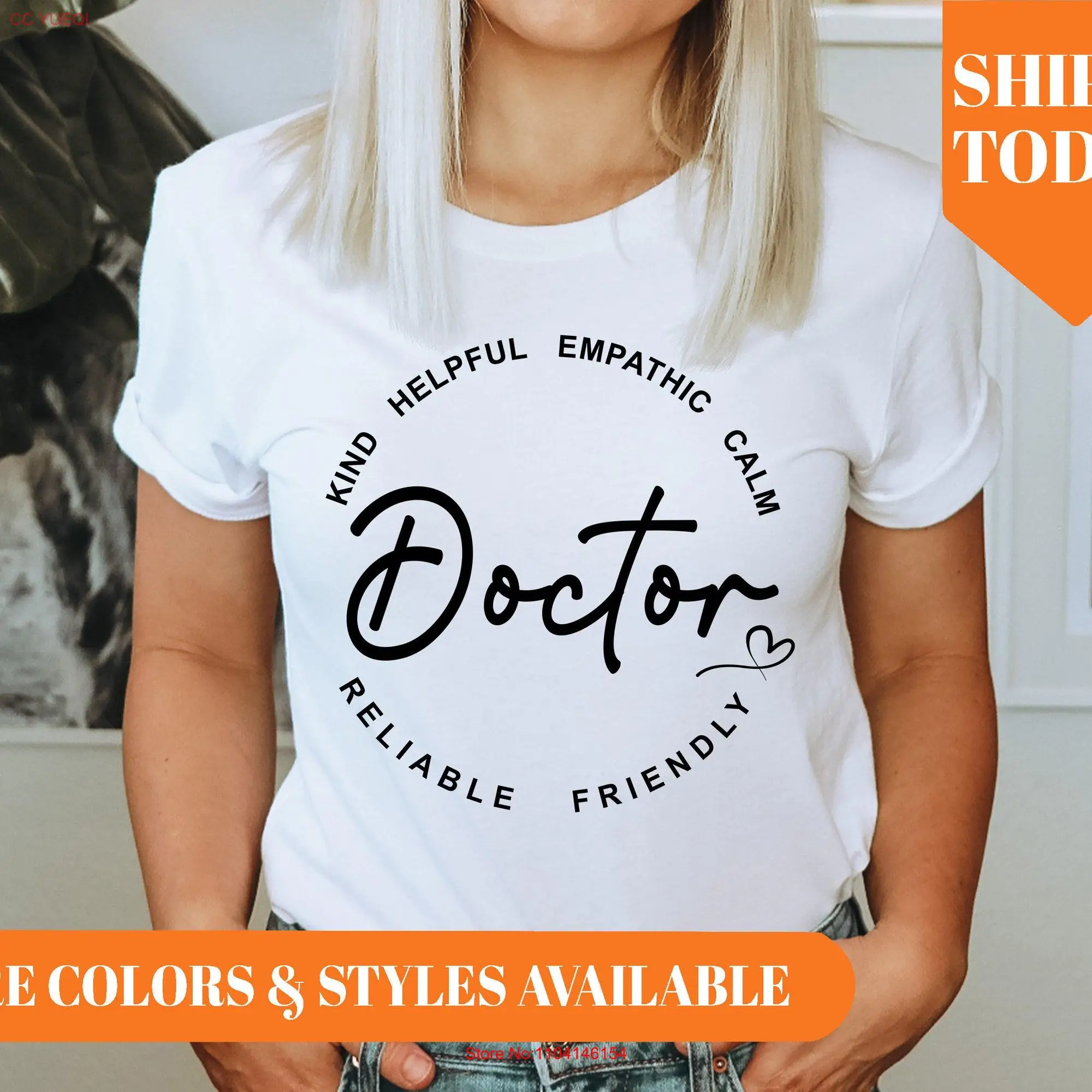 Doctor T Shirt for Physician 6577p long or short sleeves