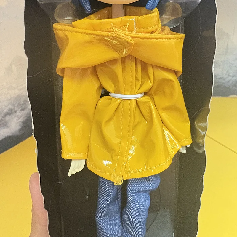 NECA Coraline Action Figure With Yellow Raincoat Toy Doll Gift For Christmas Children Birthday Gift Decoration 18CM