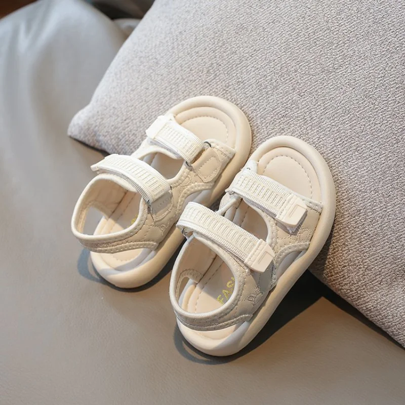 Kids Sandals Children Summer Beach Shoes for Boys Girls Toddlers Boy Casual Sandals Fashion New Toes-covered Anti-kick Soft Shoe