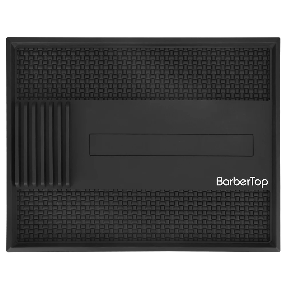 Magnetic Hairdresser Pro Pad Silicone Anti-Slip Mat for Salon Barbershop Clipper Organizer Tray