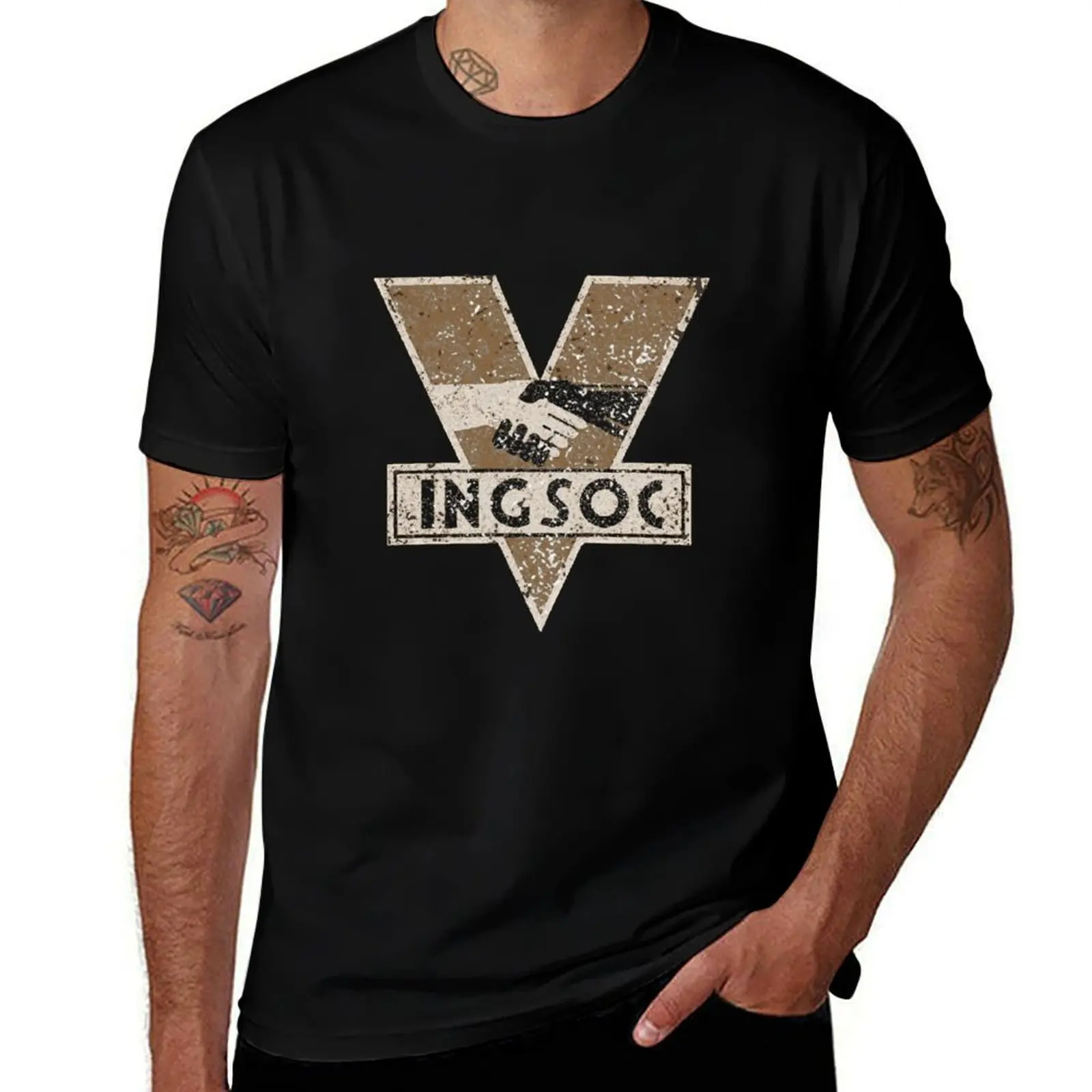 

1984 INGSOC LOGO T-Shirt Urban Style Print T-Shirt
