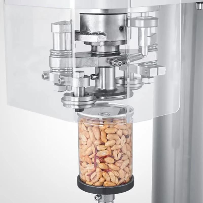 Automatic Can Seal Sealer Machine Plastic Aluminum Auto Tin Can Seamers Sealing Machine PET Manual Automatic Can Sealing Machine