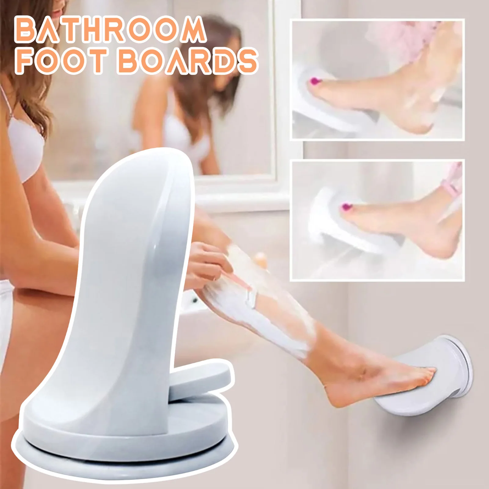 Punch-free Shower Stool Saving Space Shower Foot Holder For Home