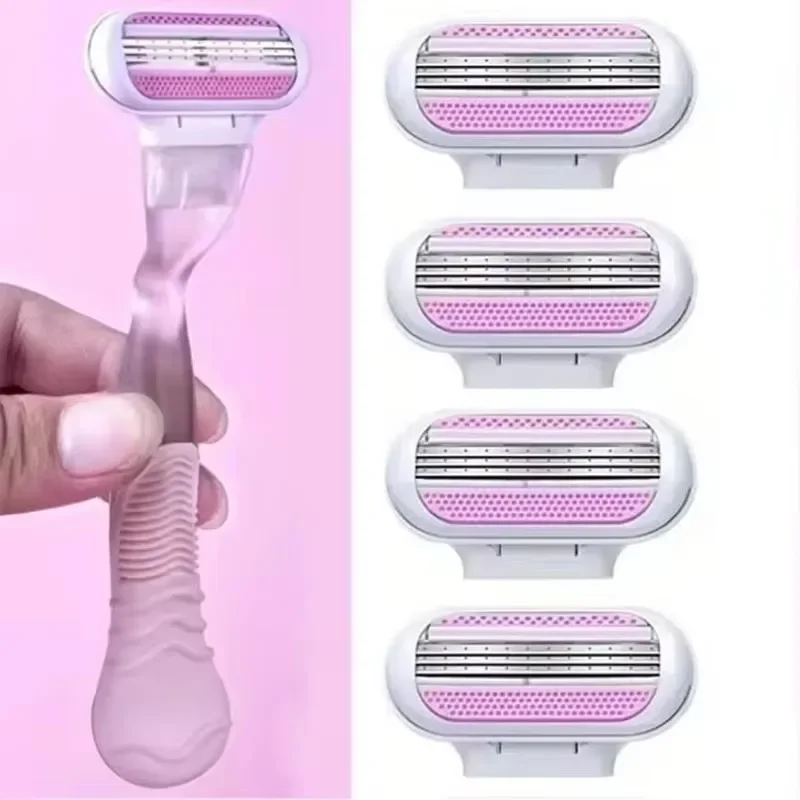 

Women Safety Razor Blades Face/ Leg/ Armpit/ Bikini Beauty Hair Removal Shaving Compatible Shaver