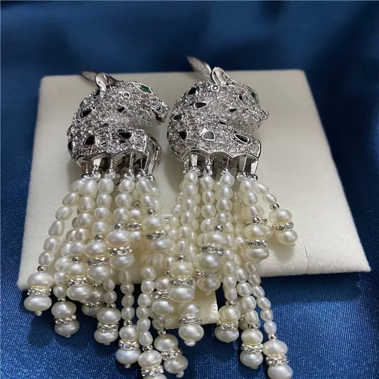 Women's Natural freshwater pearl earrings Tassel Earrings