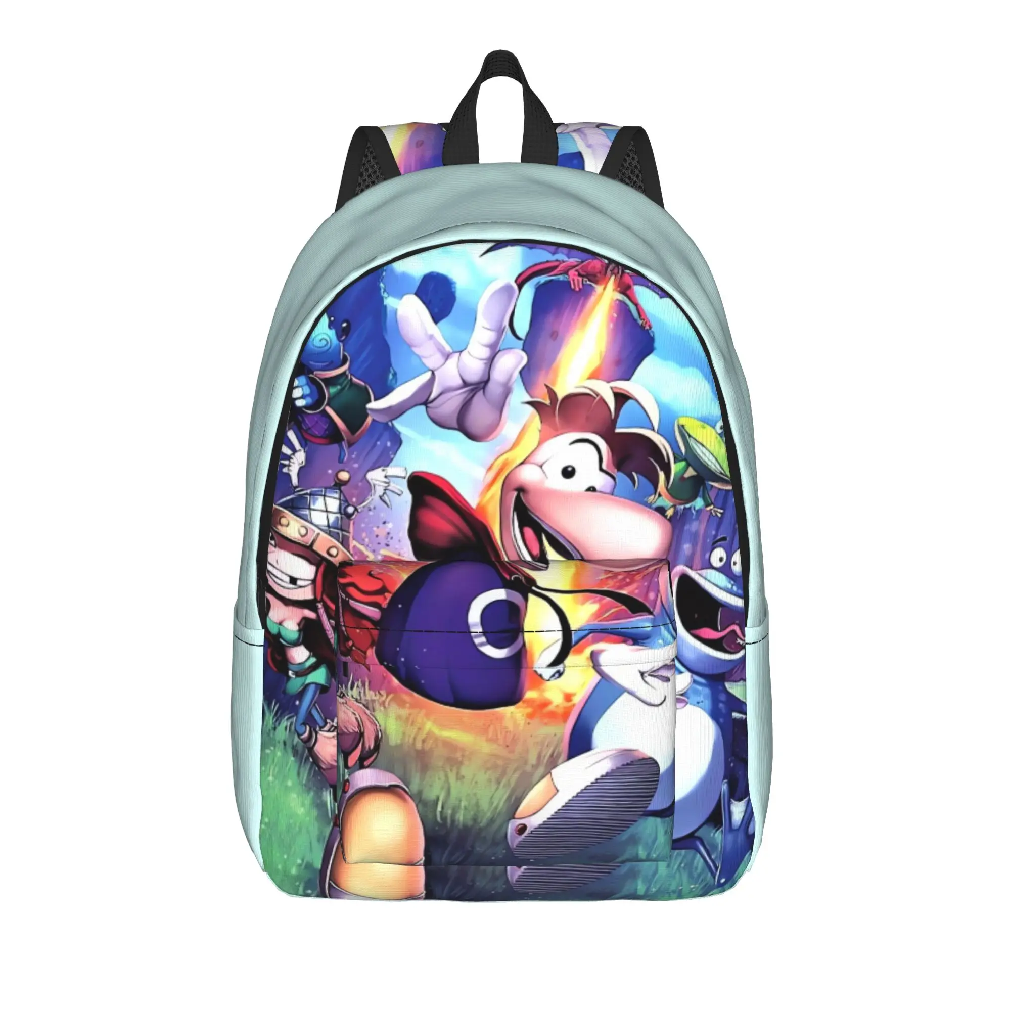Cartoon Games Rayman Legends Backpack  Boy Girl Polyester Outdoor Backpacks Durable Stylish School Bags Rucksack