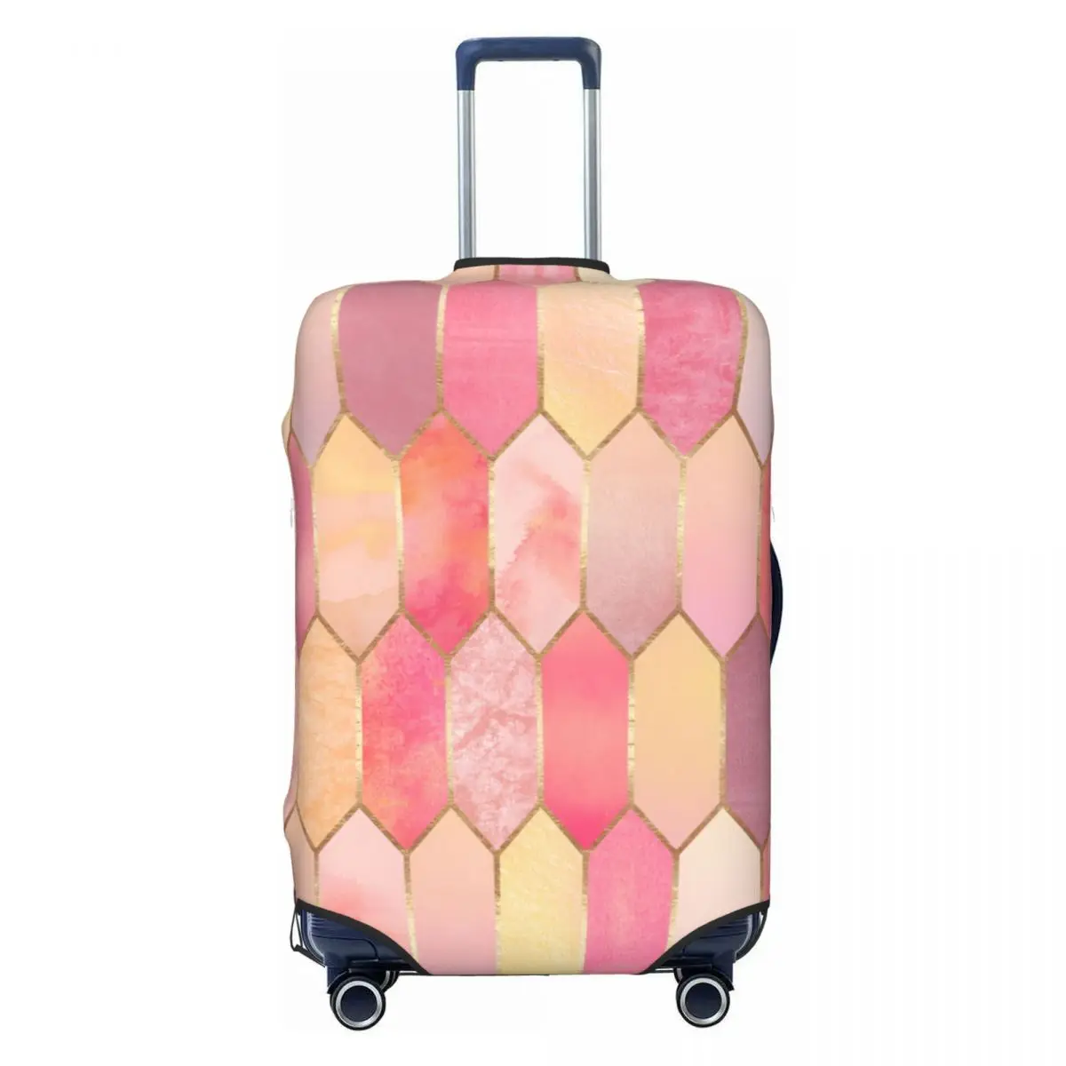 

Modern Geometric Pattern Travel Luggage Cover Elastic Suitcase Cover Protector Fit 18-32 Inch