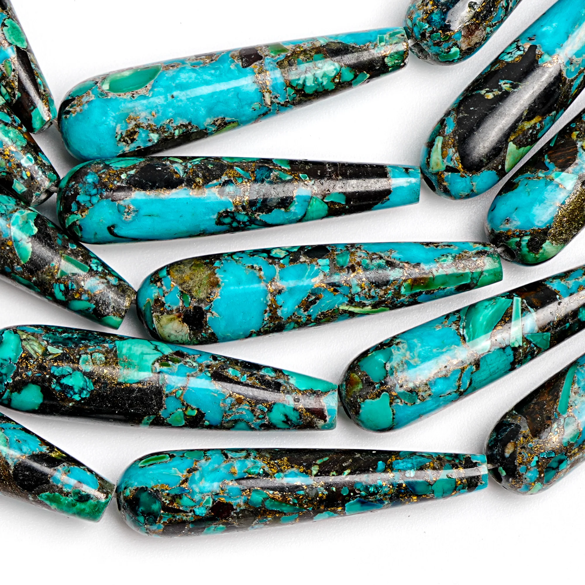 COPPER WIRE TURQUOISE GEMSTONE - Gemstone Bracelet Healing 评论和价格