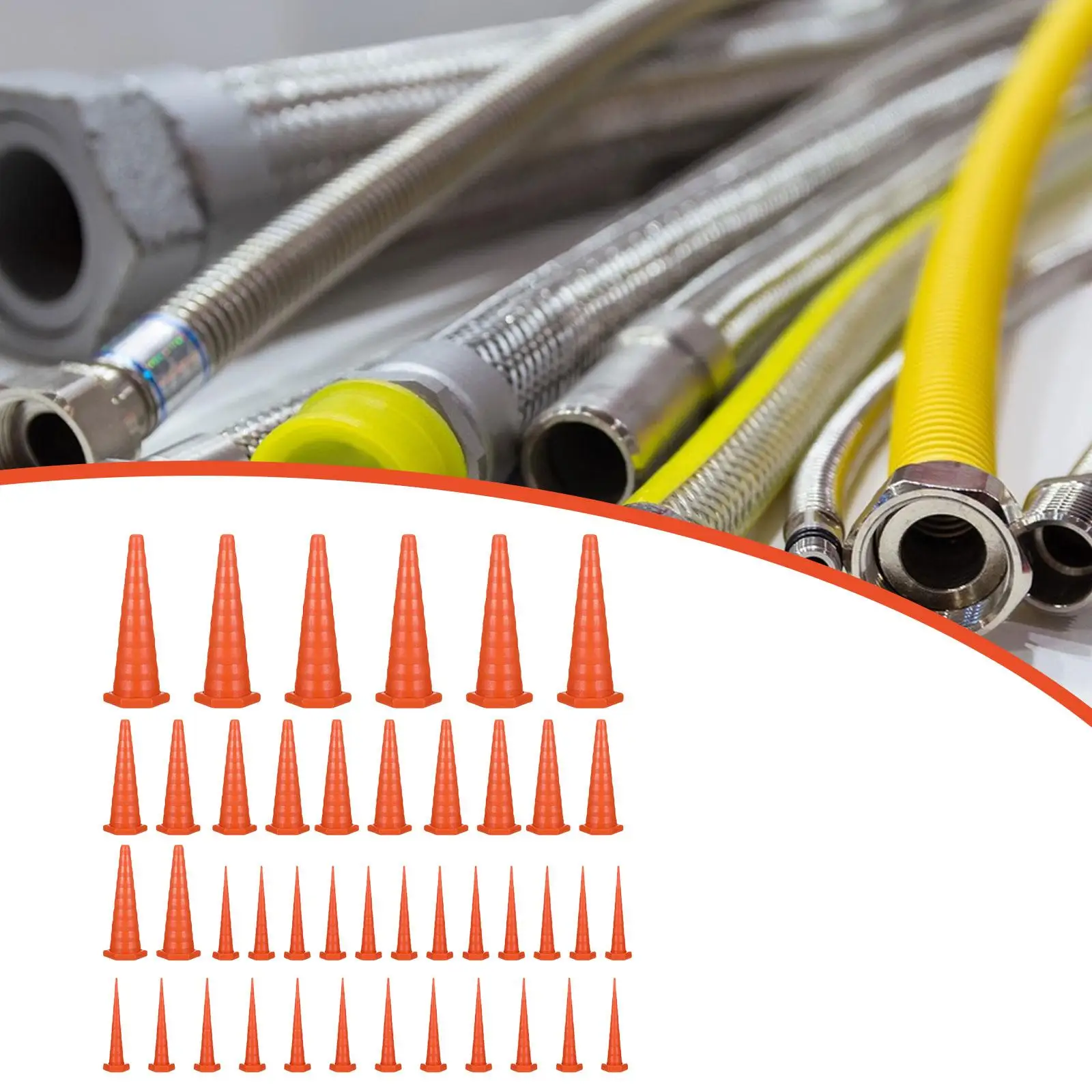 

Industrial Rubber Hydraulic Oil Hose Service Plugs Universal Fit for Hydraulic Press Cylinder Tools