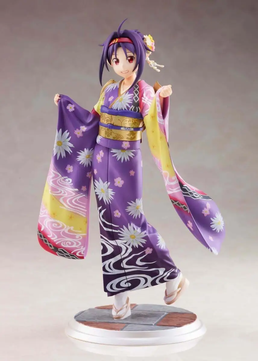 Original Genuine Aniplex+ Sword Art Online: Alicization War of Underworld Yuuki Asuna Kyo-Yuzen Kimono Figure Anime Collectible