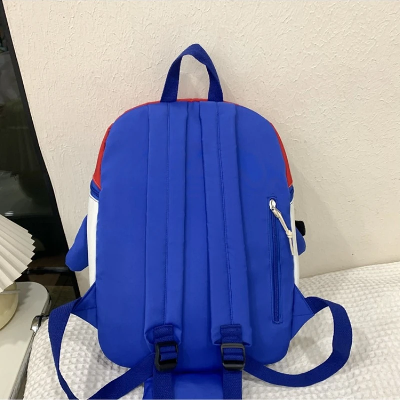 Mochila de tubarão personalizada saco de contraste engraçado de grande capacidade Nicho bolsa de viagem bonito dos desenhos animados, estudante do ensino médio, novo, 2022