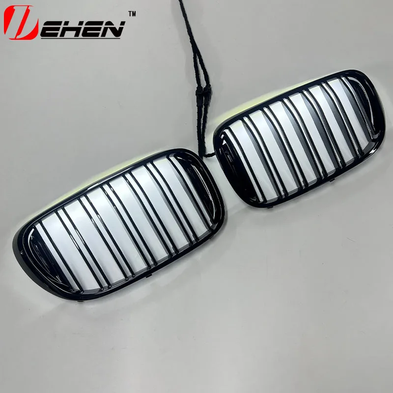 

Applicable to 2015 - 2019 models of BMW 7 Series G11 and G12, 740i and 750i black double-line illuminated racing grille