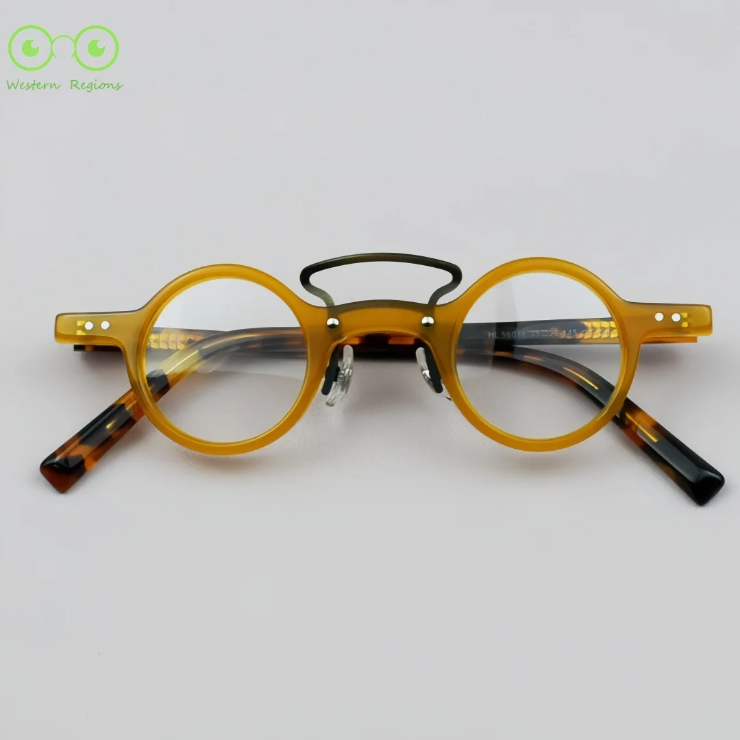 إطار دائري صغير ياباني جديد مخصص للرجال والنساء إطار نظارات لإطار متعدد الوظائف ومريح