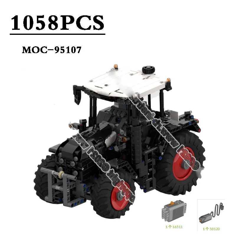 

MOC-95107 Tractor Optical Agricultural Machinery Building Block Model 1058PCS Tractor Model Christmas Gift With Power Function