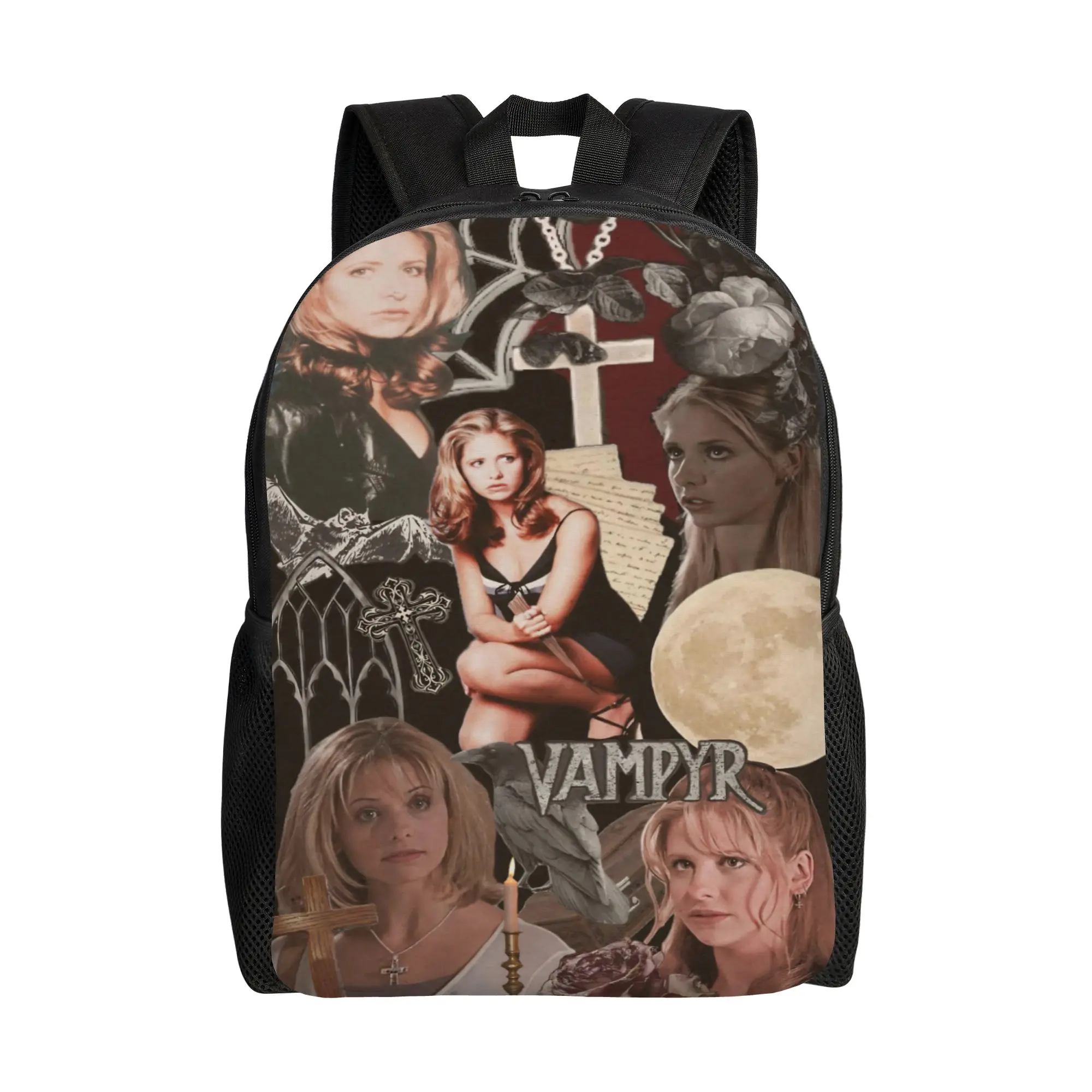 Buffy the Vampire Slayer Backpack for Men Women Casual Student Hiking Travel Daypack Horror Movie Laptop Shoulder Bag
