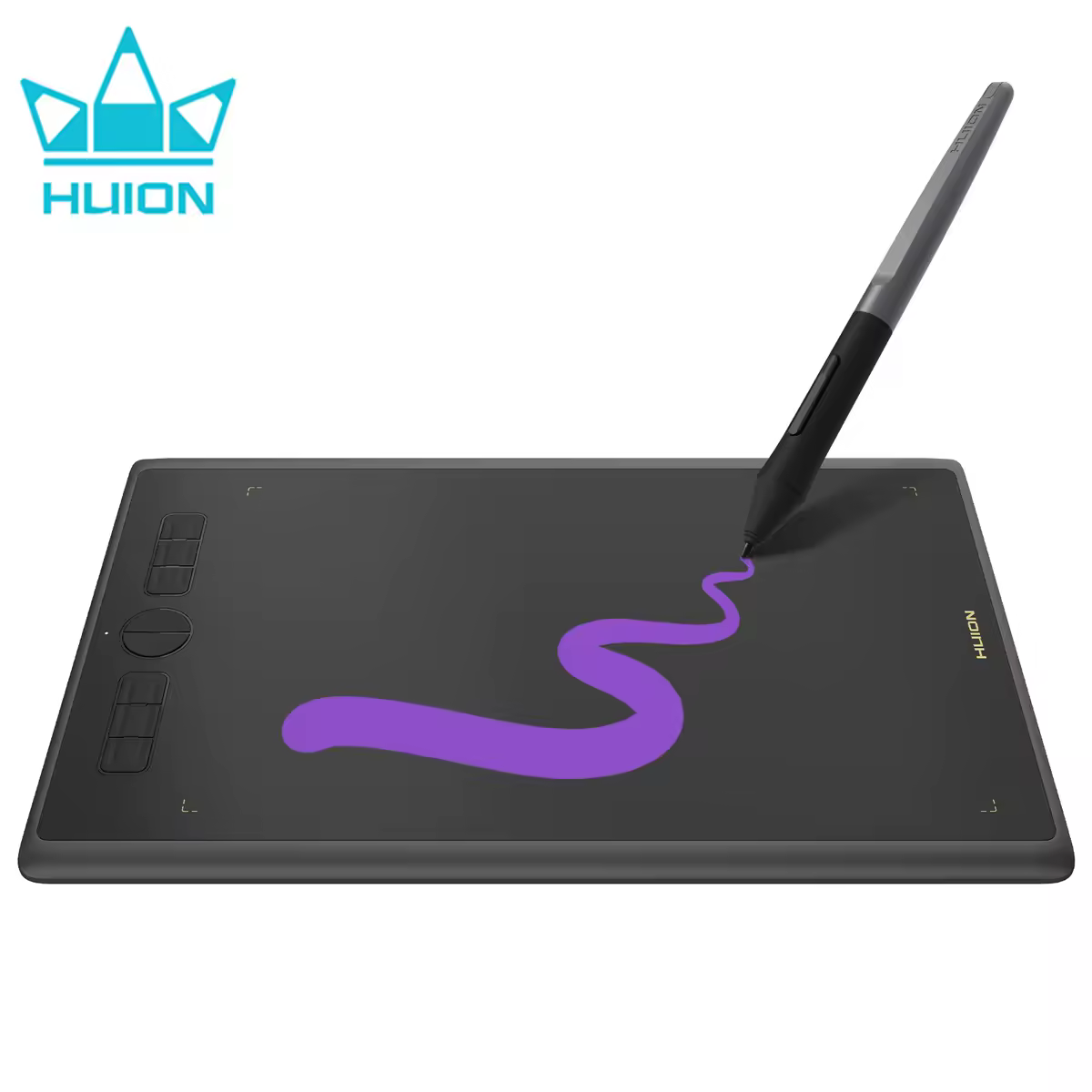 10x6 Polegada huion h610x gráficos tablet animação design desenho comprimidos com 8 teclas suporte de inclinação sem massa 8192 pressão stylus