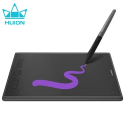 10 x 6.25 Inch HUION H610X Graphics Tablet Animation Design Drawing Tablets with 8 Keys Tilt Function Batter-free Digital Pen