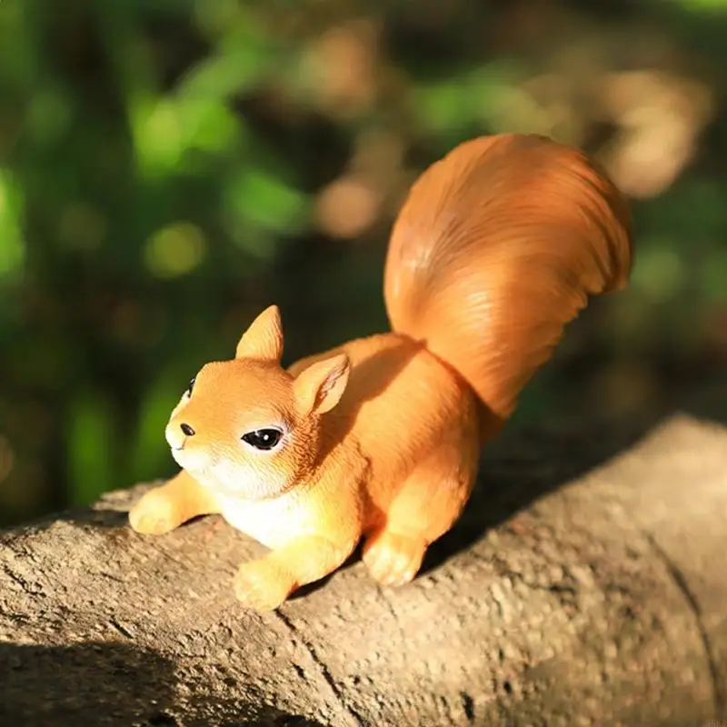 Climbings Squirrel Trees Huggers Hanging Squirrel Figurine for Balconys,Tree Decors Whimsicality Tree Peekers Sculpture 55KF
