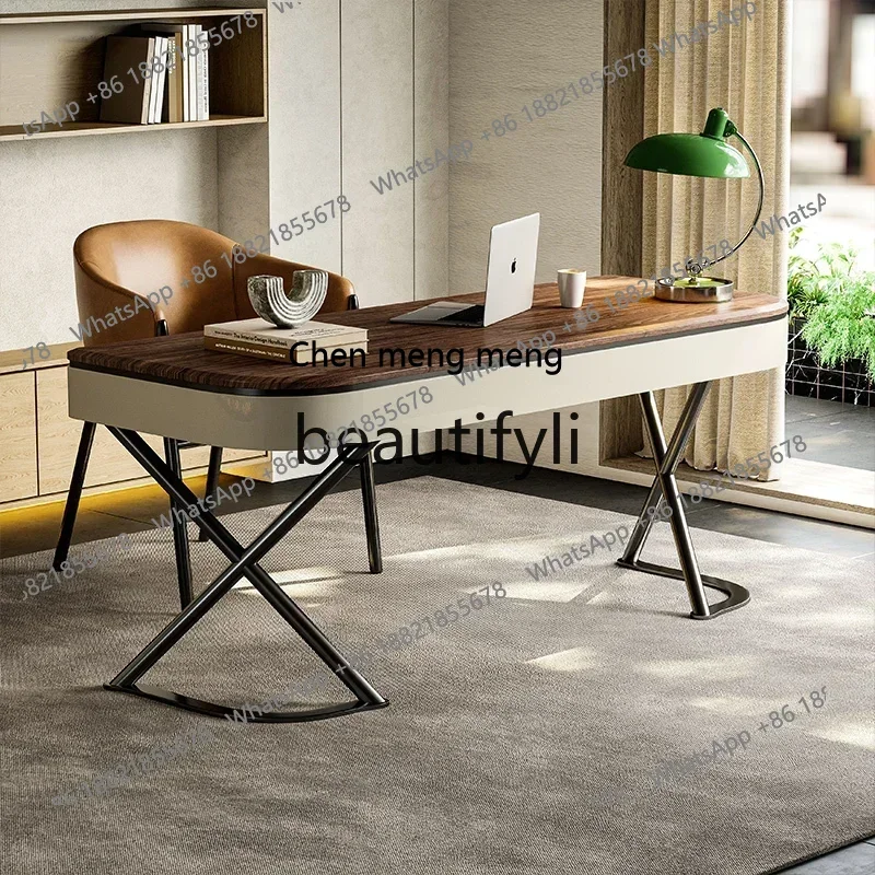 

Italian light luxury high-end desk designer home bedroom study modern simple office