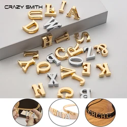 CRAZYSMITH Letter Decorative Buckles Alphabet Decoration Zinc Alloy Hardware for Bag Strap Belt Modification DIY Bag Accessories