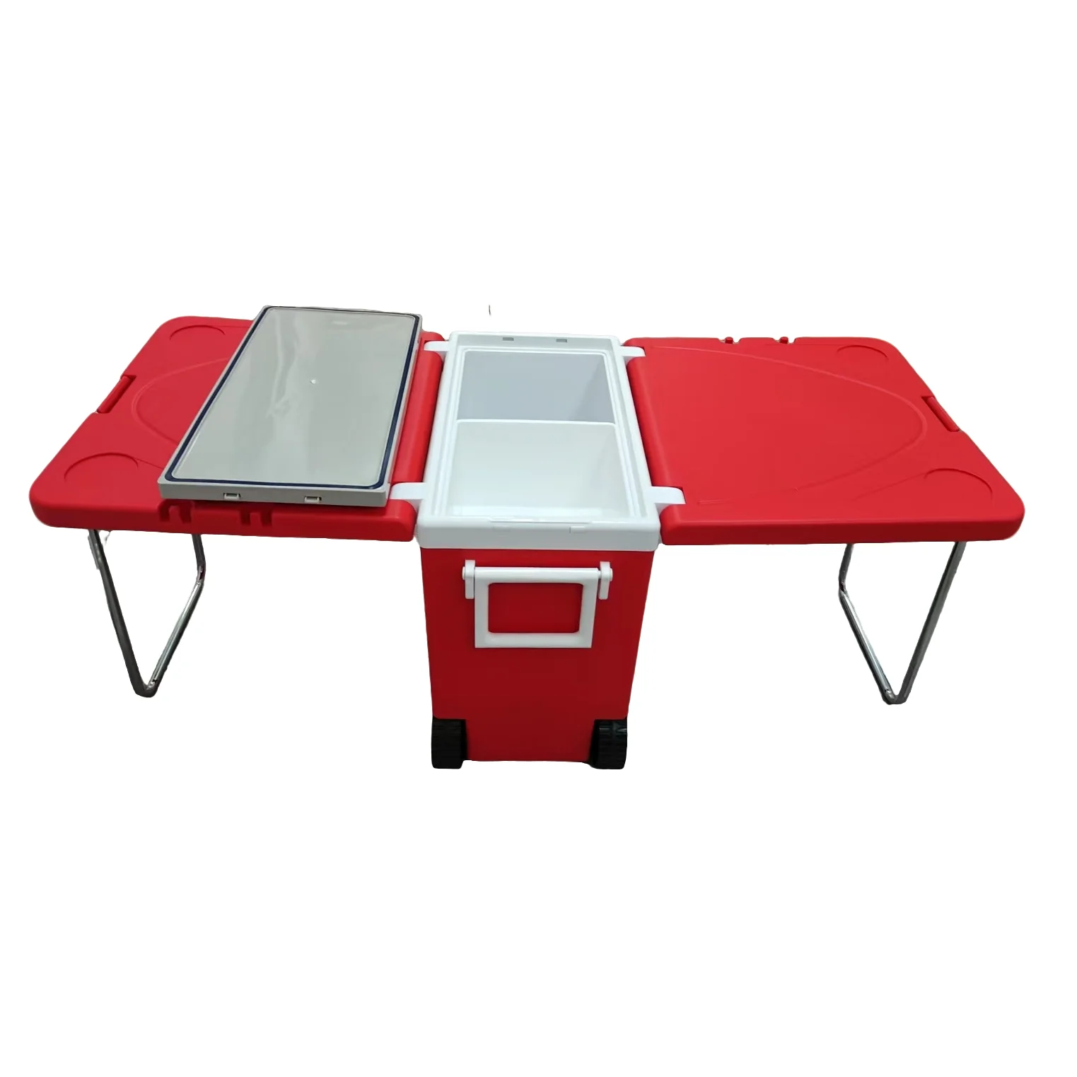 Portable 28L Cooler With Table And Chair Insulated Thermal Food/ Can Beer/ Picnic Storage Box
