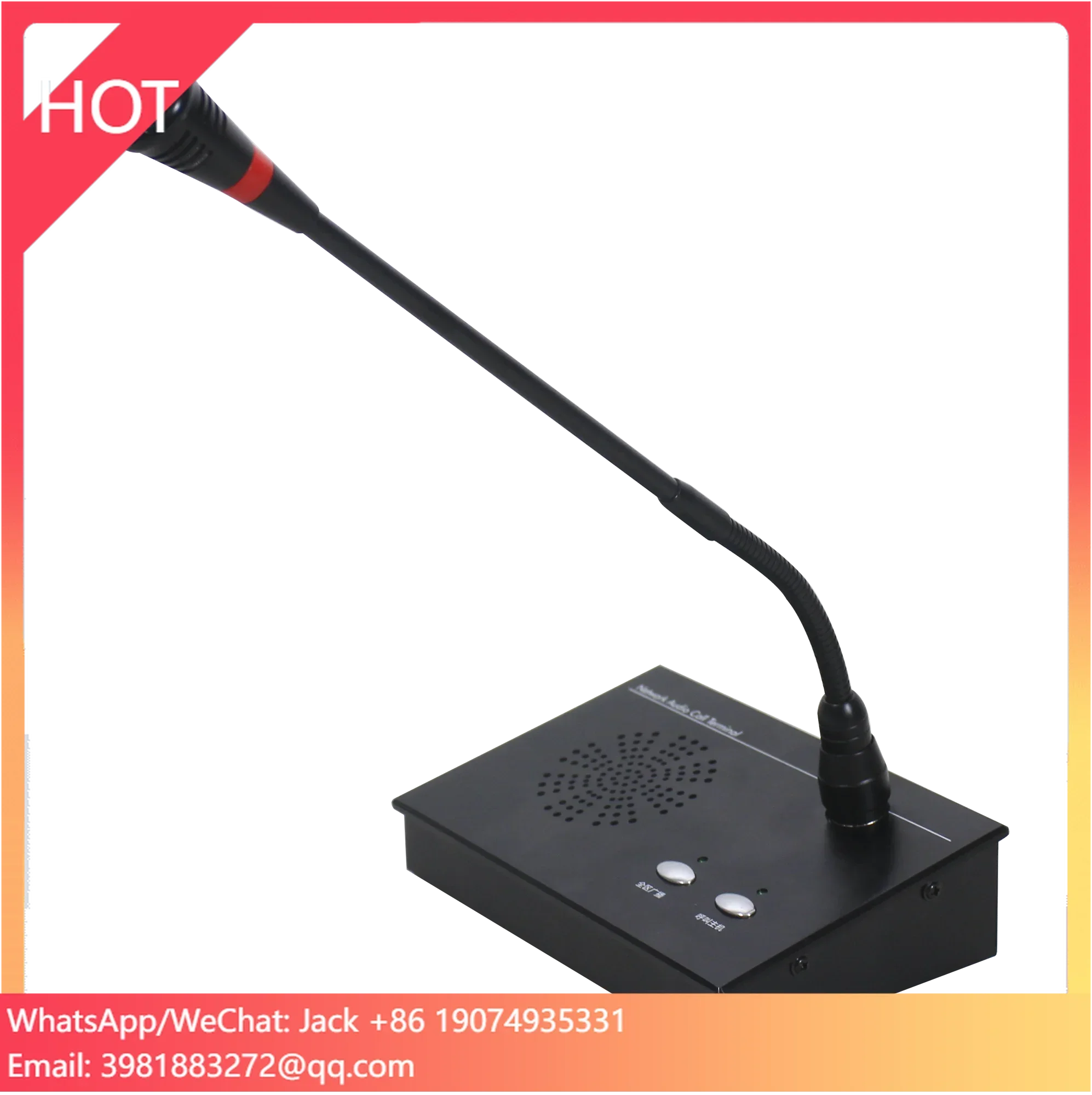 

T IP Call Station Compact SIP Network Paging Microphone With Intercom For Announce /Intercom