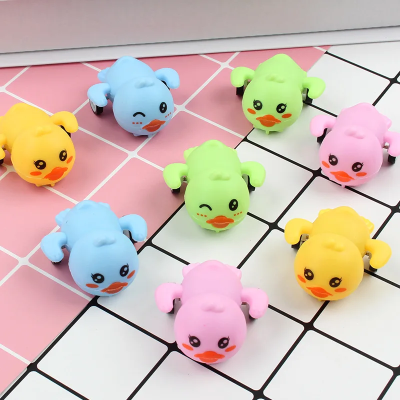 5Pcs/bag Cartoon Cute Mini Duck Pull Back Toys Kids Funny Multi-colour Duck Shape Toy Car Children's Birthday Holiday Party Gift