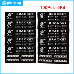 PIORPOY 100Pcs=5Kit Dental Orthodontic Braces For Teeth Roth MBT Slot 0.022 0.018 Hooks 3-4-5 MIM Monoblock Brackets Dental Tool