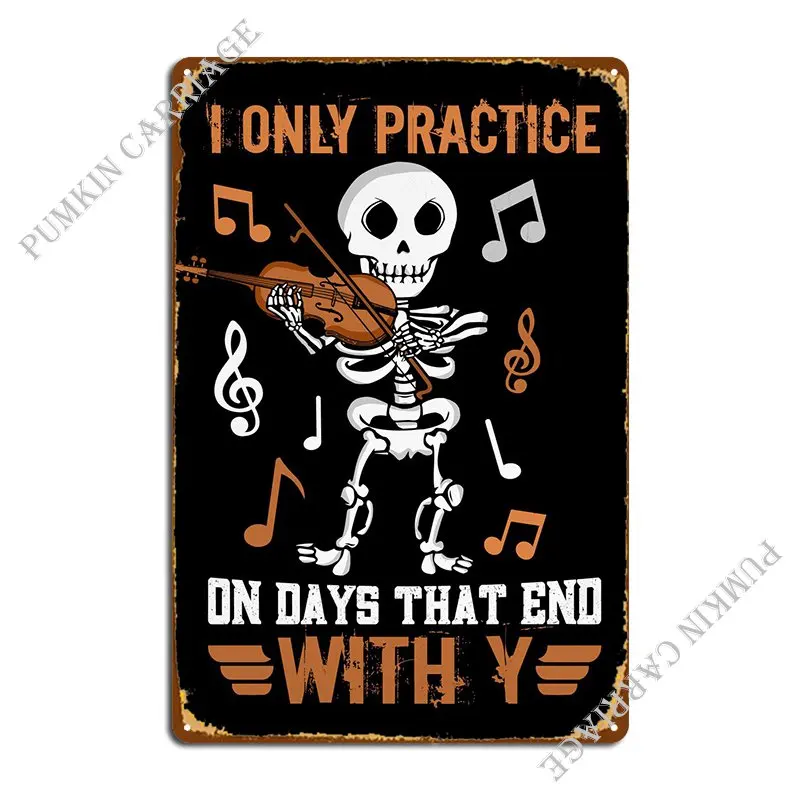 Fiddle Player Viola Violin Metal Plaque Wall Decor Kitchen Pub Mural Club Printed Tin Sign Poster