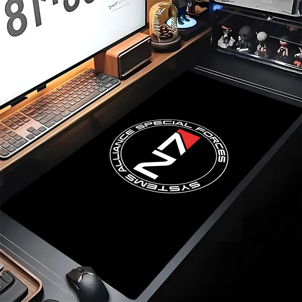 

Mass Effect N7 модный коврик для мыши игровой коврик с запирающимся краем большой компьютерный геймер большой резиновый художественный коврик для мыши коврик для ноутбука