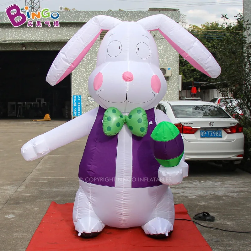 Lovely Delicate Inflatable Standing Rabbit Balloon Toy For Easter Decoration/Advertising