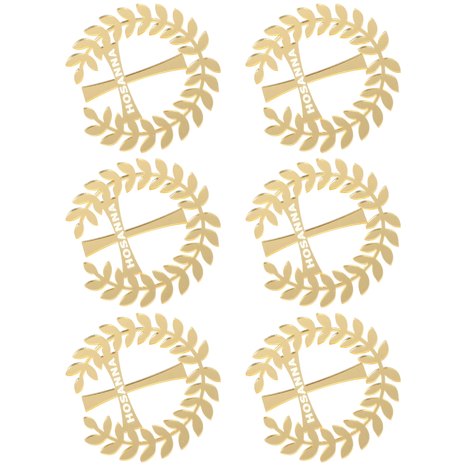 

6 Pcs Cross Cake Decorations Exquisite Toppers Birthday C Happy Crown Communion Baby Cupcake Healthy Use