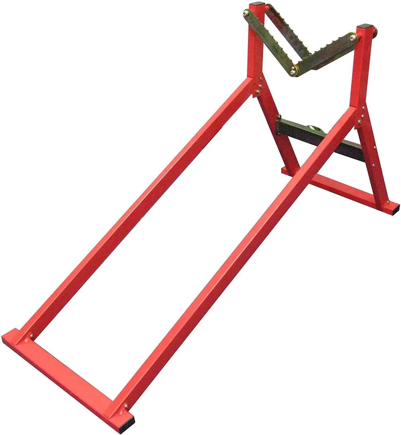 

Quick Fire Sawhorse with Auto-Grip Teeth for Log Cutting, Easy One-Step Loading, Heavy Duty Woodworking Stand