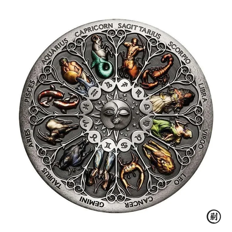 Constellation Coins Twelve Constellations Commemorative Coins Lucky Goddess Guardian Coins