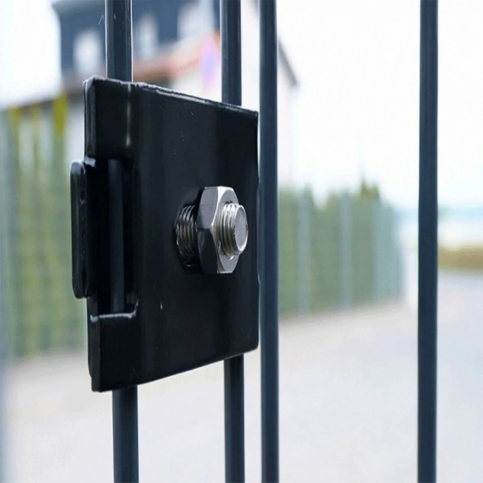 10 Pieces Fence Panel Bracket Heavy-Duty Fence Mounting Bracket Post-to-Panel Connector Easy Installation Metal Connector