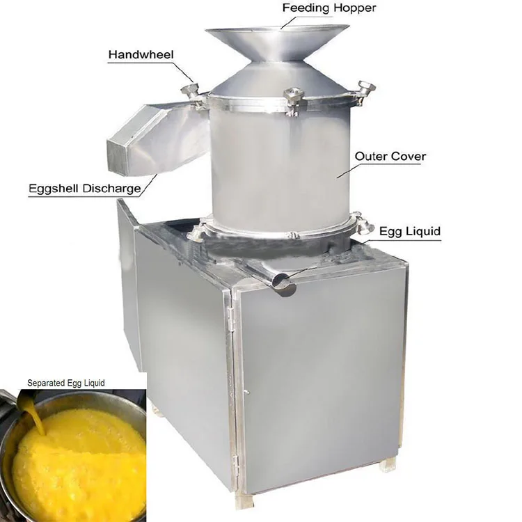 Electric Beat Breaker Cracker Fresh Egg Liquid Shell Crack Separate Industrial Egg Break Machine