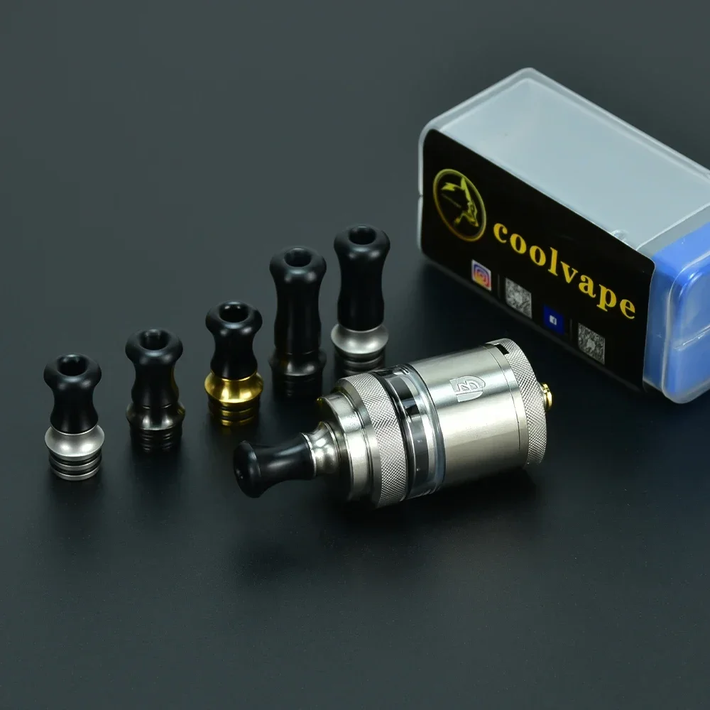 Wolfcoolvape 510 MTL Vape Drip Tip Mouthpiece for RTA RDTA Tanks - Essential E-Cigarette Mod Accessory Kit